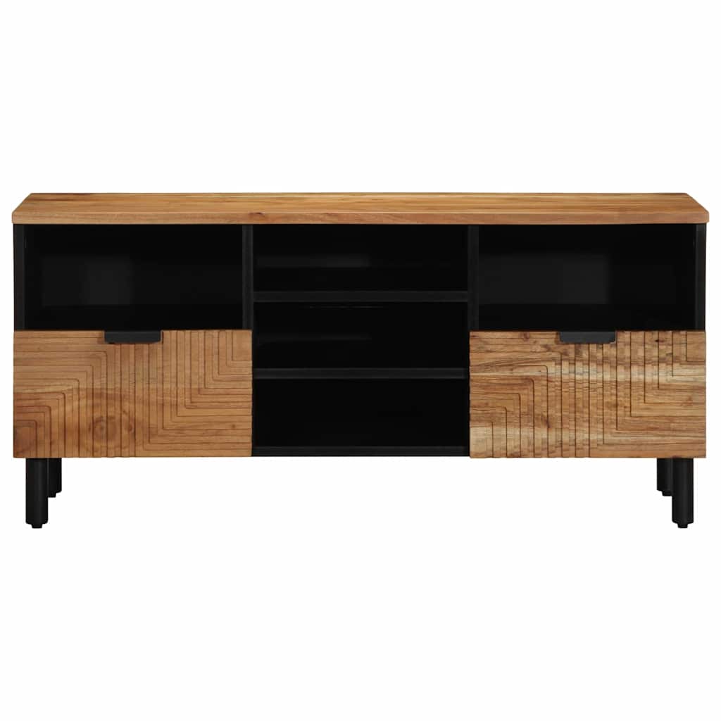 TV-Schränk mit Regal Braun 100 x 33,5 x 46 cm Massivholz Mango