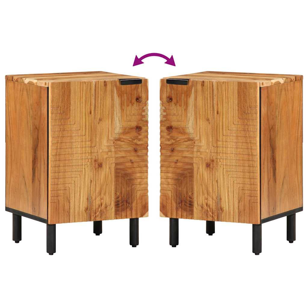 Badezimmerschrank Braun 38 x 33 x 58 cm Massivholz Mango