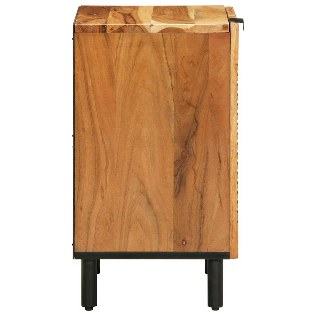 Badezimmerschrank Braun 38 x 33 x 58 cm Massivholz Mango
