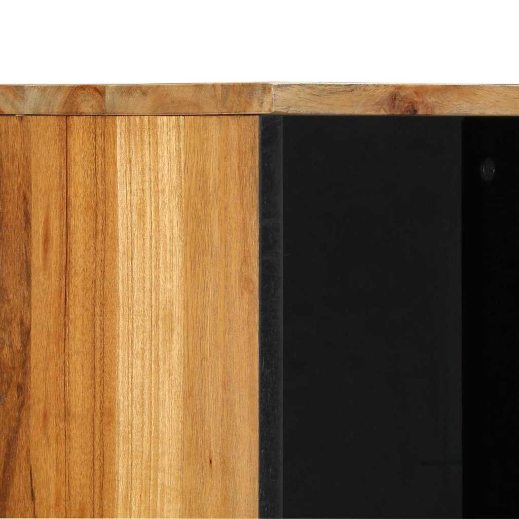 Badezimmerschrank Braun 38 x 33 x 160 cm Massivholz Mango