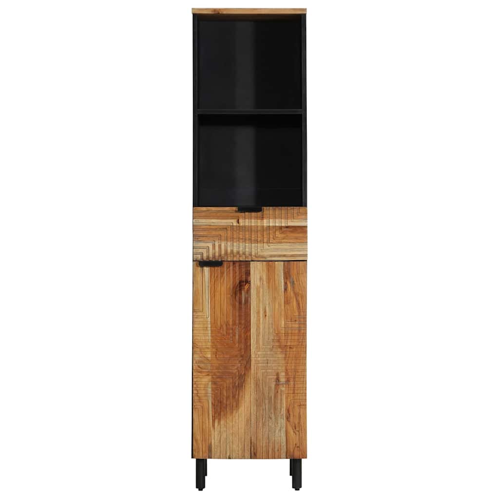 Badezimmerschrank Braun 38 x 33 x 160 cm Massivholz Mango