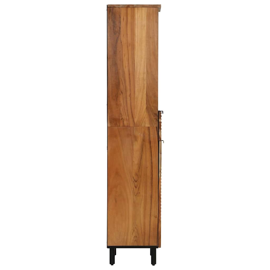 Badezimmerschrank Braun 38 x 33 x 160 cm Massivholz Mango