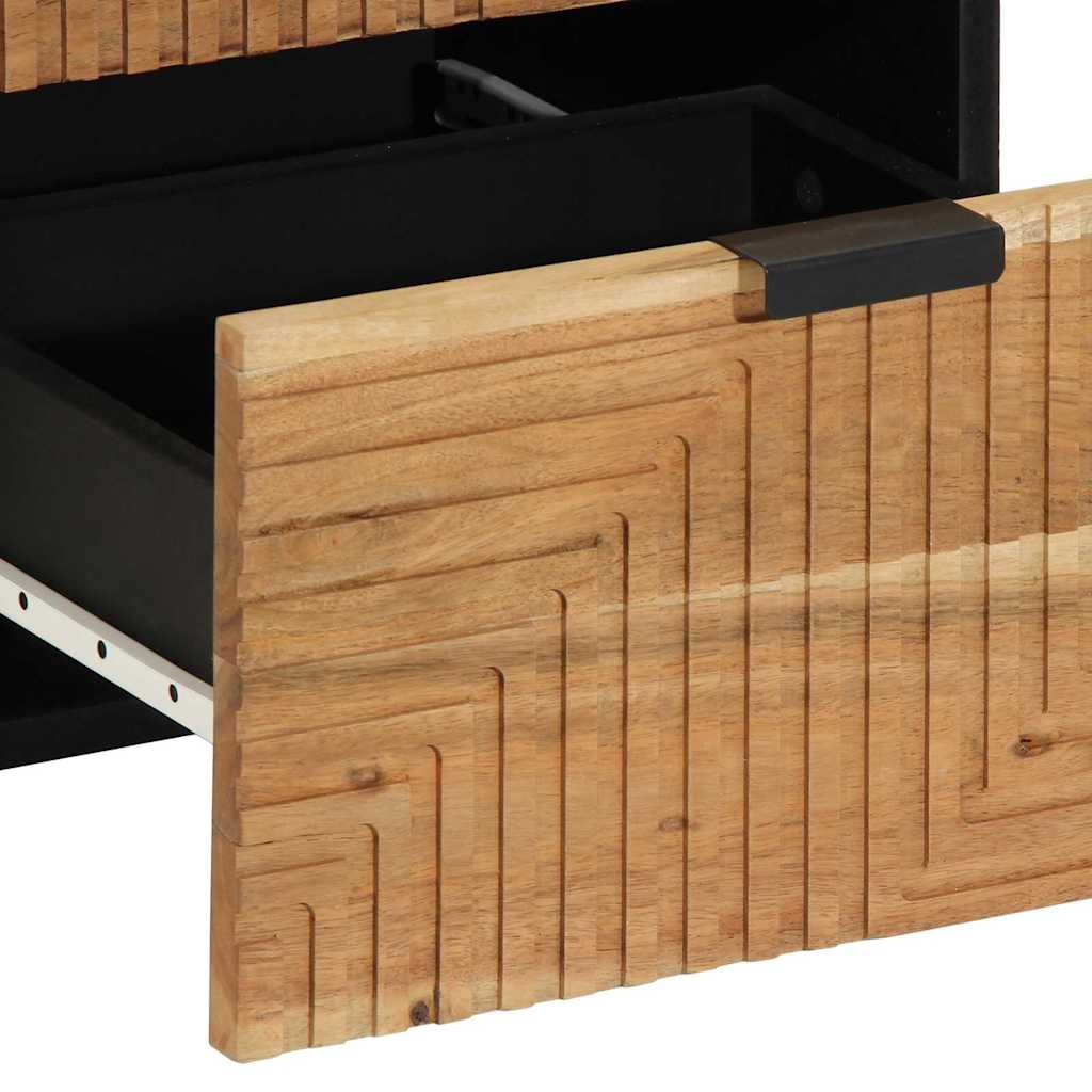 Sideboard mit Schubladen Braun 40 x 33 x 75 cm Massivholz Mango