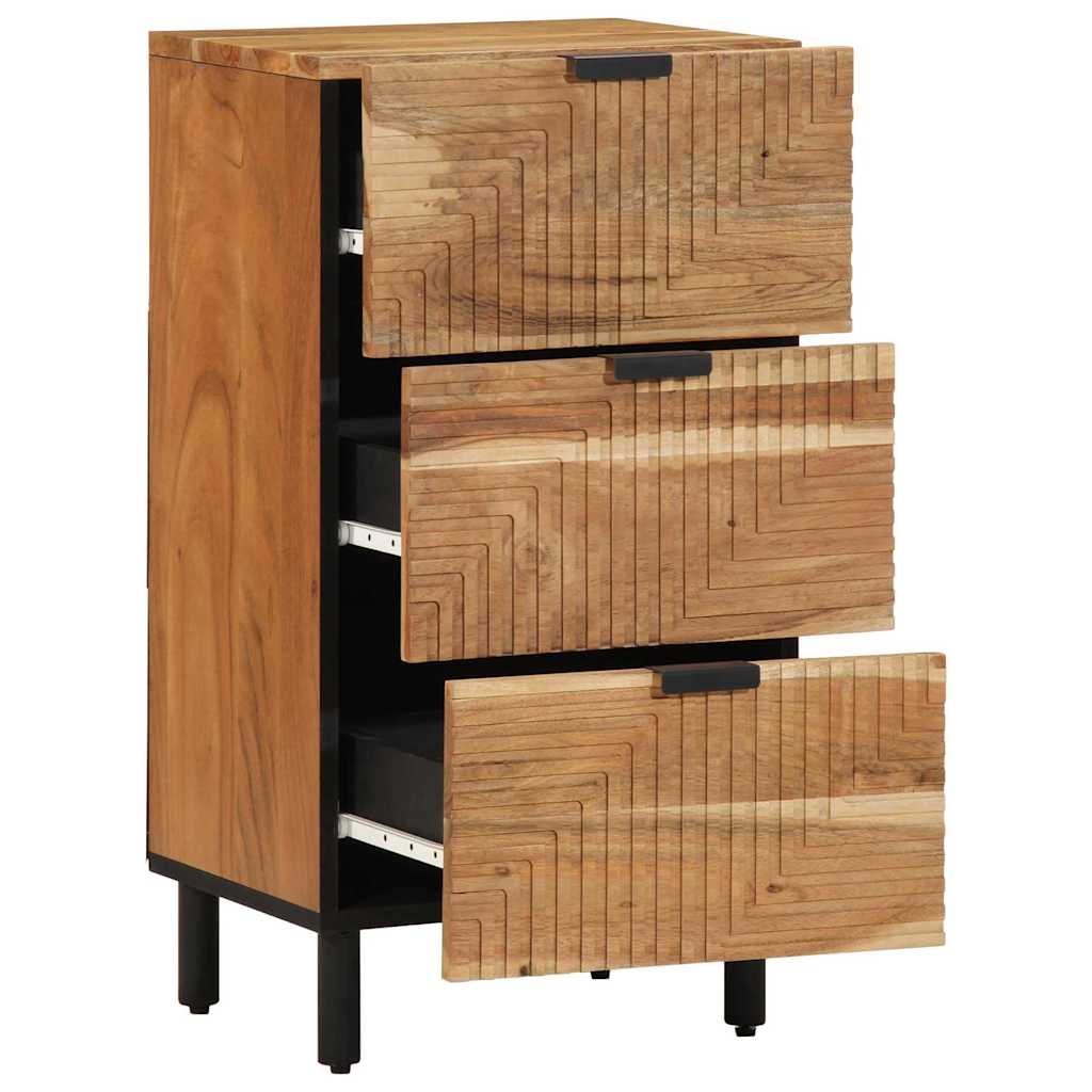 Sideboard mit Schubladen Braun 40 x 33 x 75 cm Massivholz Mango