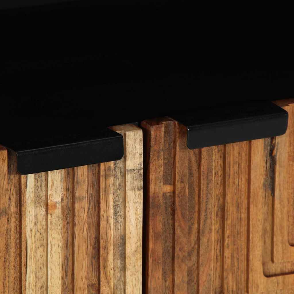 Sideboard mit Regal Braun 60 x 33,5 x 75 cm Massivholz Mango