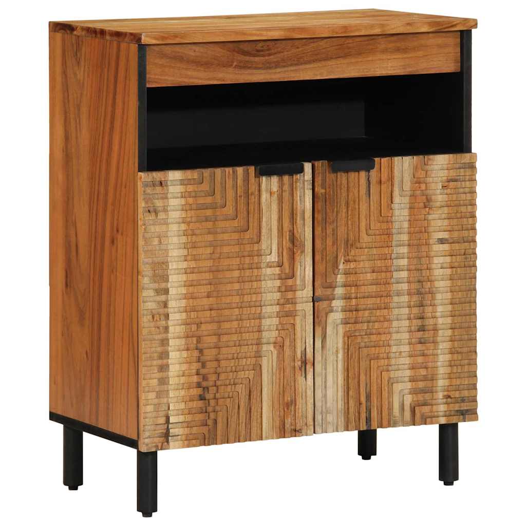 Sideboard mit Regal Braun 60 x 33,5 x 75 cm Massivholz Mango