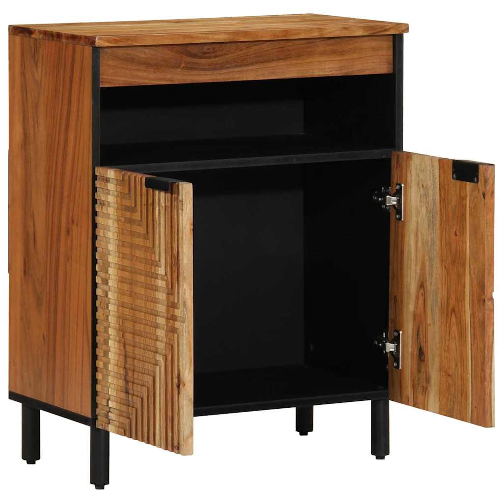 Sideboard mit Regal Braun 60 x 33,5 x 75 cm Massivholz Mango