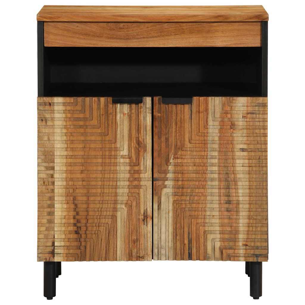 Sideboard mit Regal Braun 60 x 33,5 x 75 cm Massivholz Mango