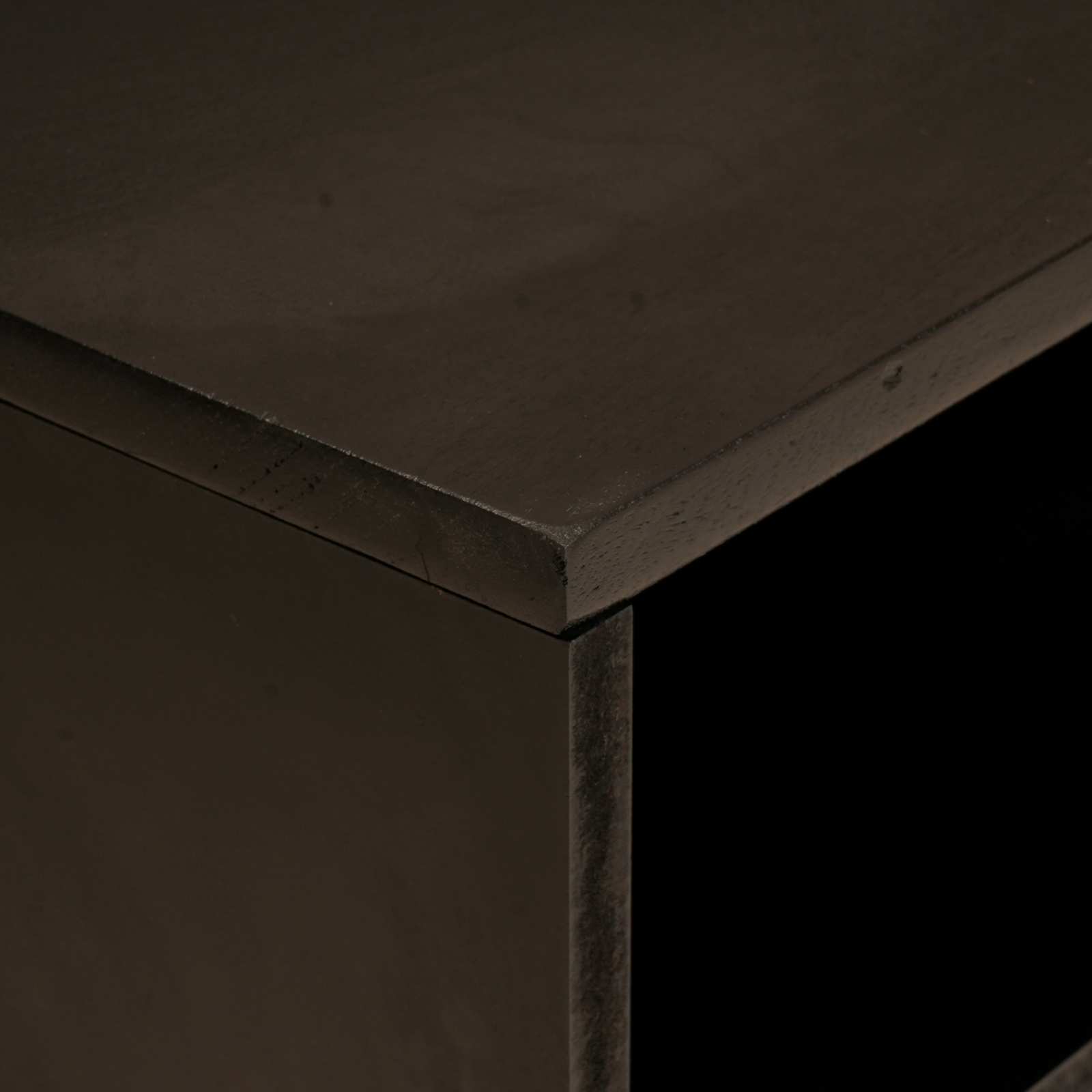 TV-Schränk Schwarz und Gold 80 x 33 x 46 cm Holzwerkstoff