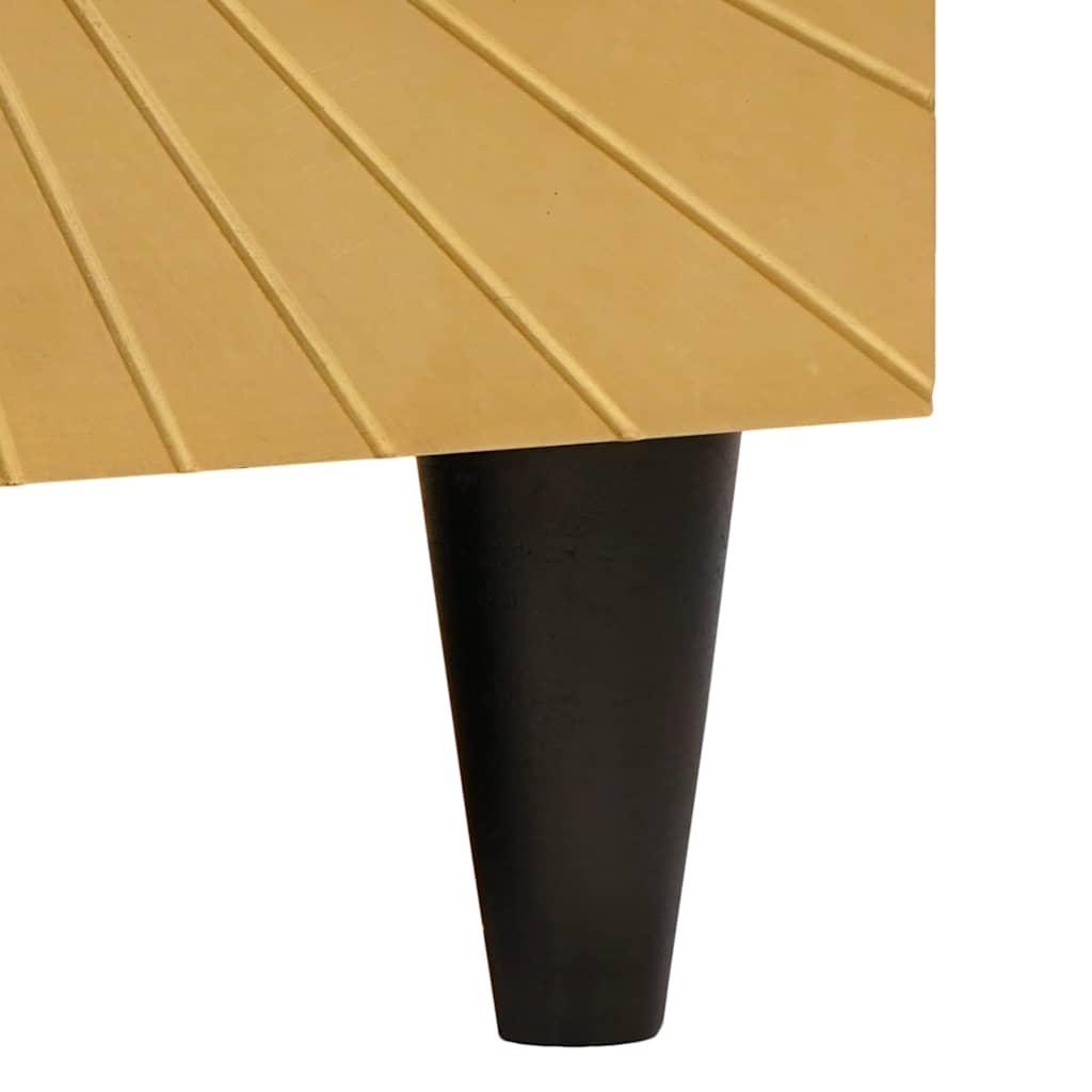 Sideboard Schwarz und Gold 60 x 33 x 75 cm Massivholz Mango