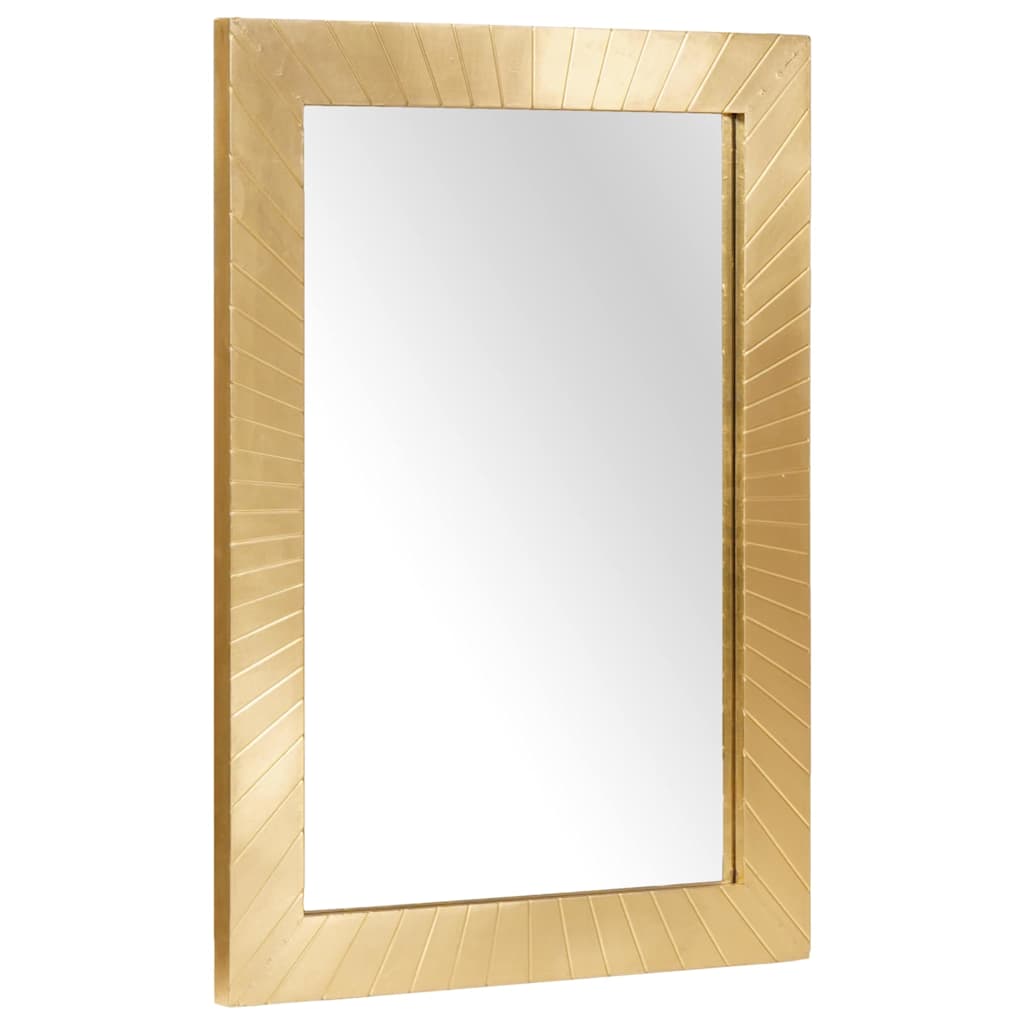 Badezimmer Spiegel Wandmontiert Gold 50 x 2,5 x 70 cm