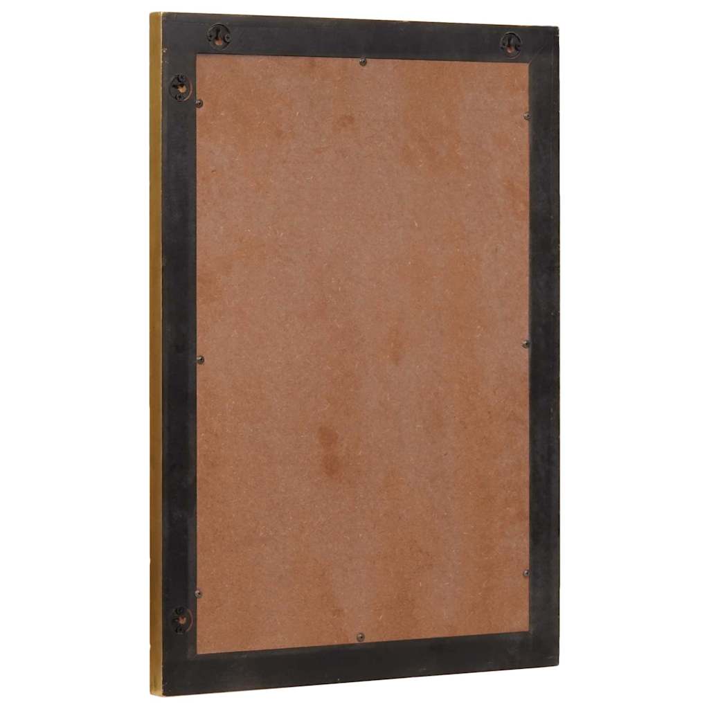 Badezimmer Spiegel Wandmontiert Gold 50 x 2,5 x 70 cm