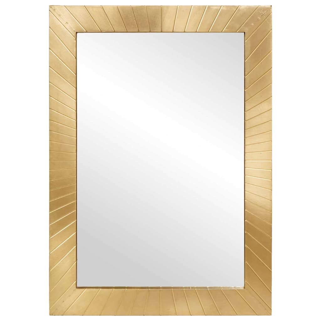Badezimmer Spiegel Wandmontiert Gold 50 x 2,5 x 70 cm