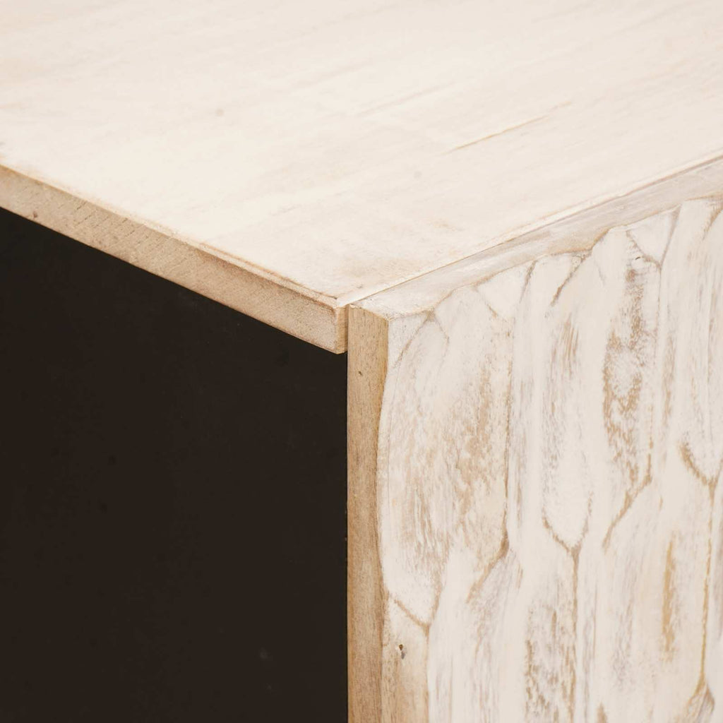Sideboard Weiße gewaschene Oberfläche 60 x 33 x 75 cm