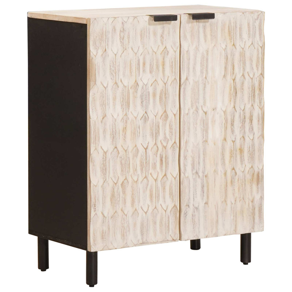 Sideboard Weiße gewaschene Oberfläche 60 x 33 x 75 cm