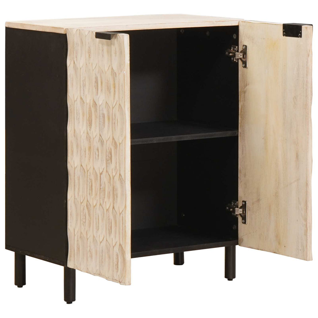 Sideboard Weiße gewaschene Oberfläche 60 x 33 x 75 cm