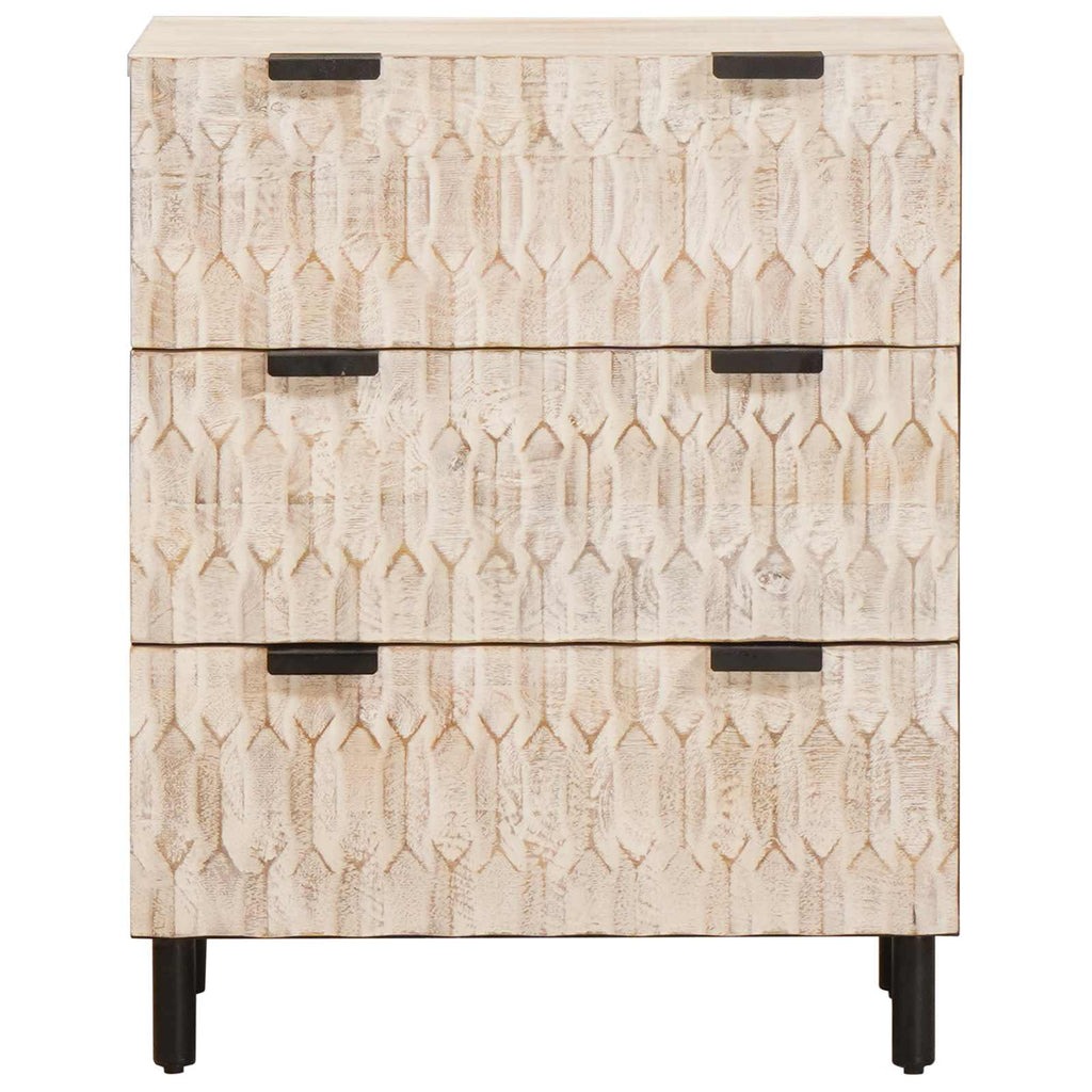 Sideboard Weiße gewaschene Oberfläche 60 x 33 x 75 cm