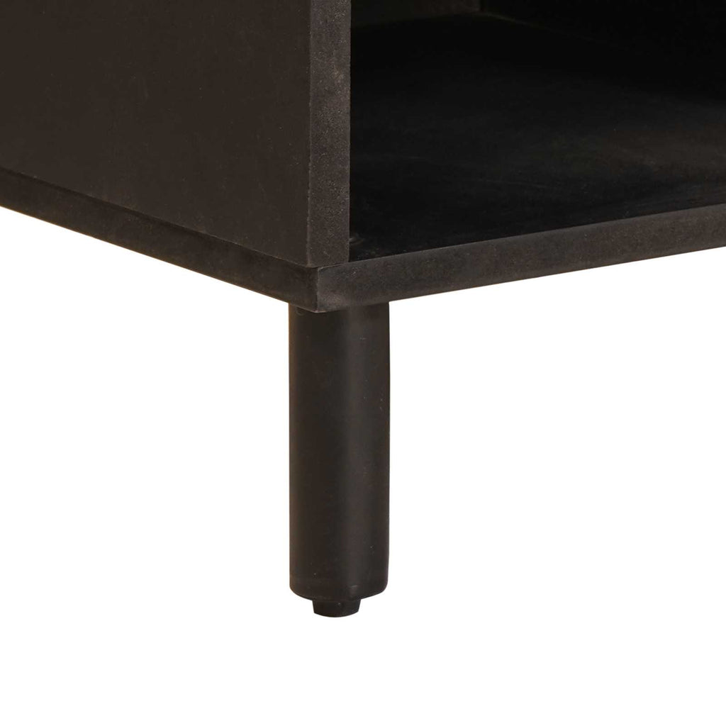 TV-Schränk Weiße gewaschene Oberfläche 100 x 33 x 46 cm