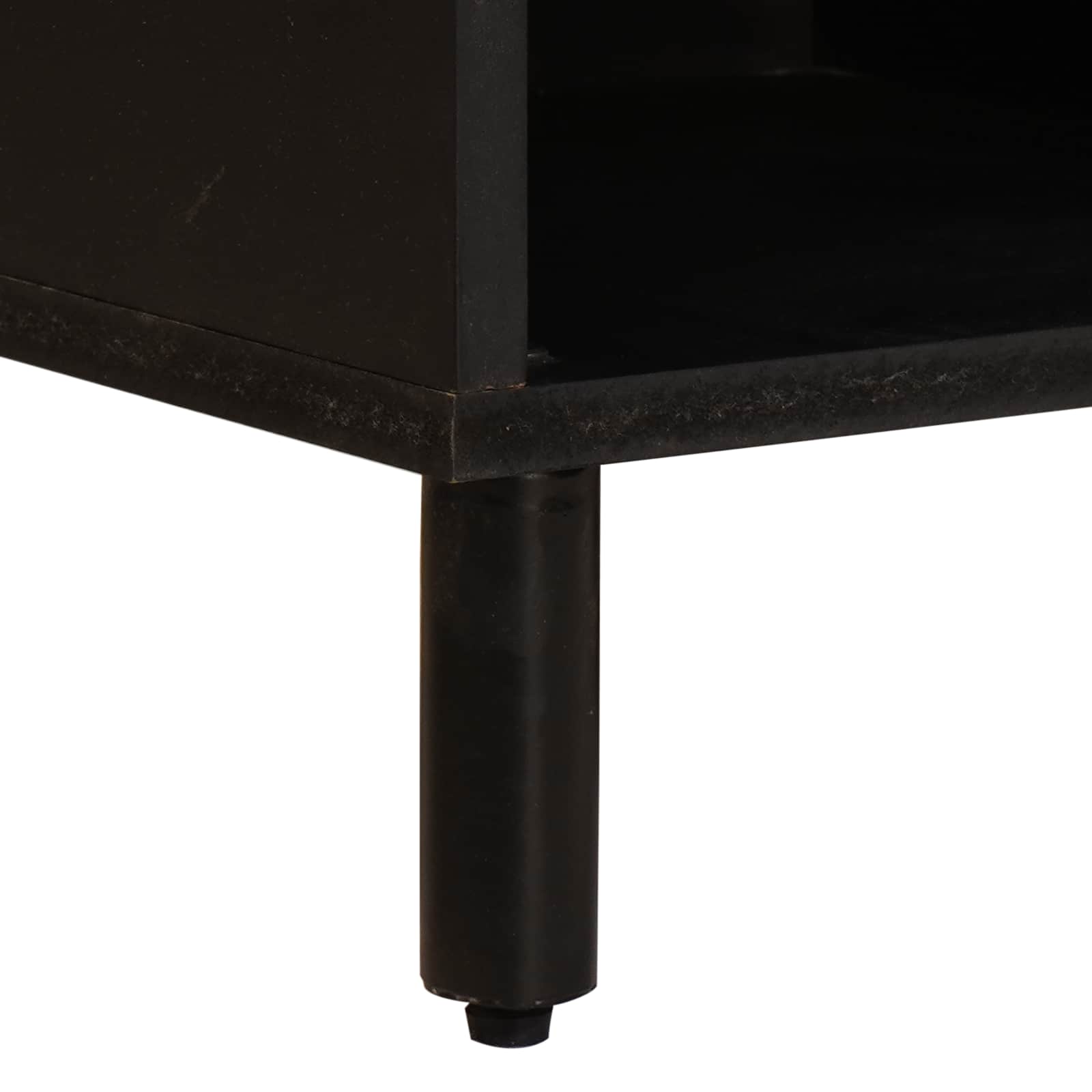TV-Schränk Weiße gewaschene Oberfläche 80 x 33 x 46 cm