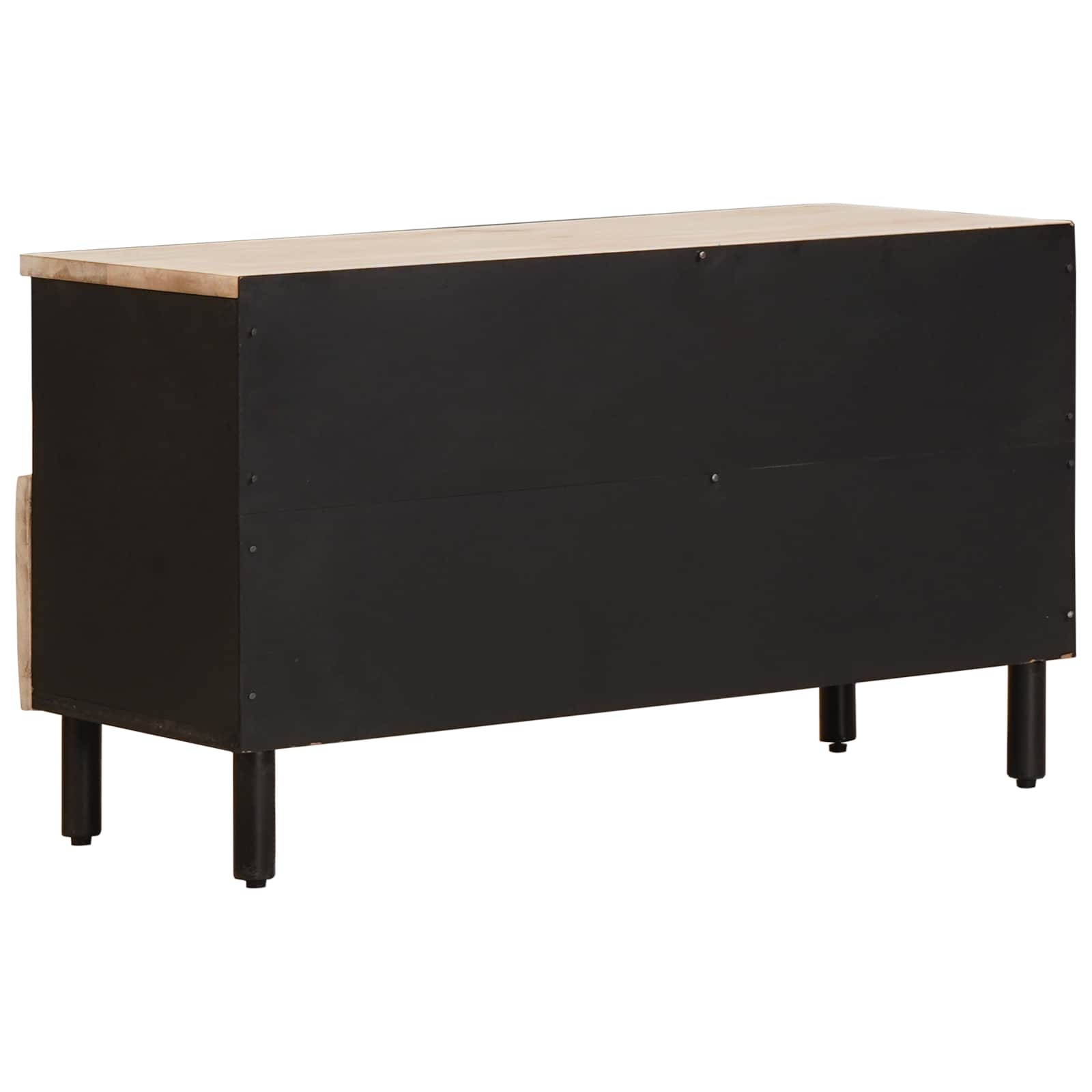 TV-Schränk Weiße gewaschene Oberfläche 80 x 33 x 46 cm