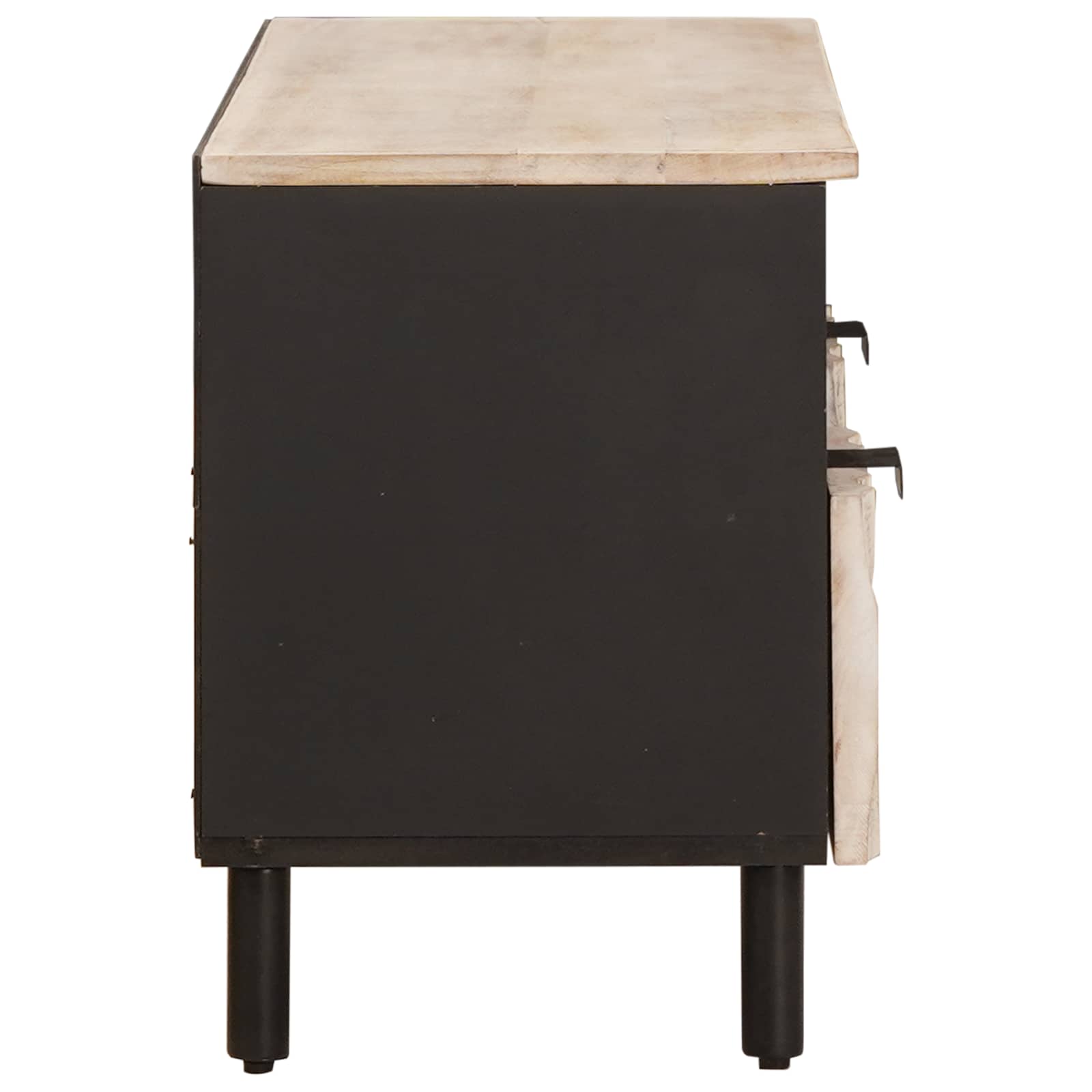TV-Schränk Weiße gewaschene Oberfläche 100 x 33 x 46 cm