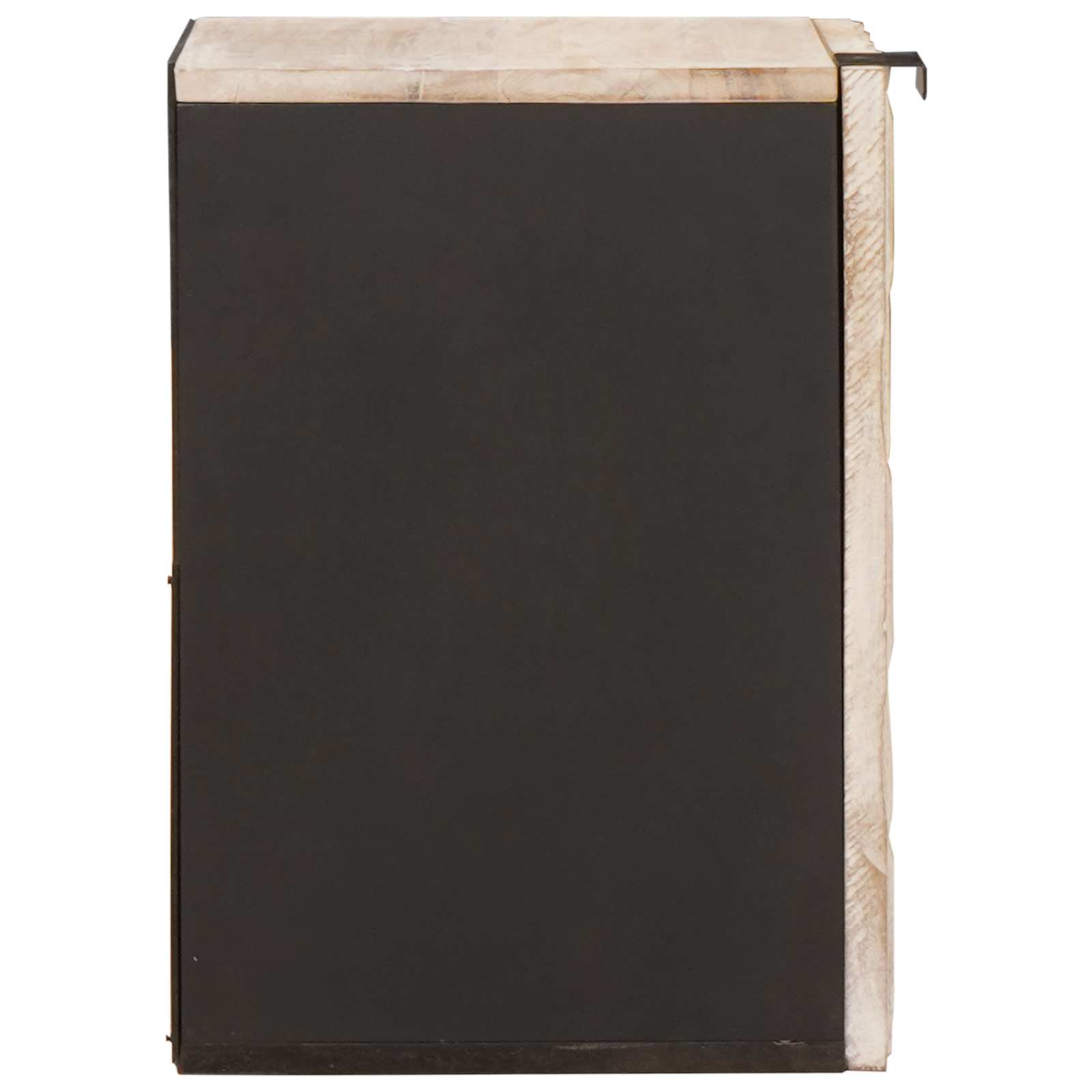 Badezimmer Hängeschrank Weiß 38 x 33 x 48 cm Massivholz Mango