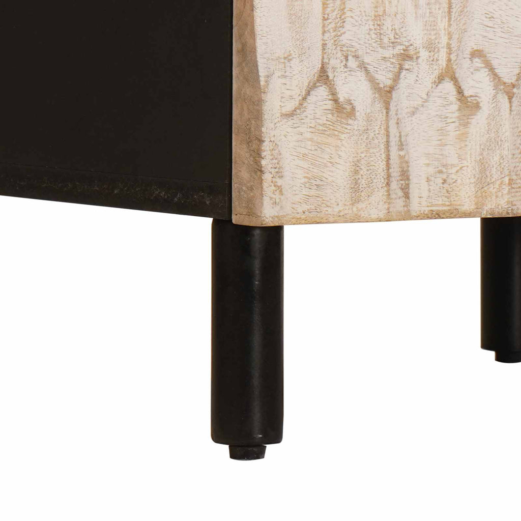 Sideboard Weiße gewaschene Oberfläche 40 x 33 x 75 cm