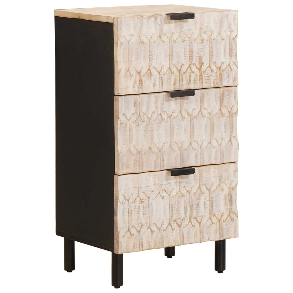 Sideboard Weiße gewaschene Oberfläche 40 x 33 x 75 cm