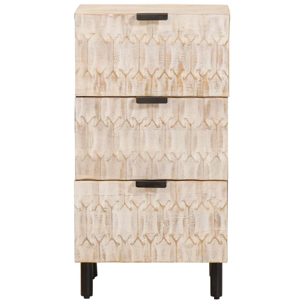 Sideboard Weiße gewaschene Oberfläche 40 x 33 x 75 cm