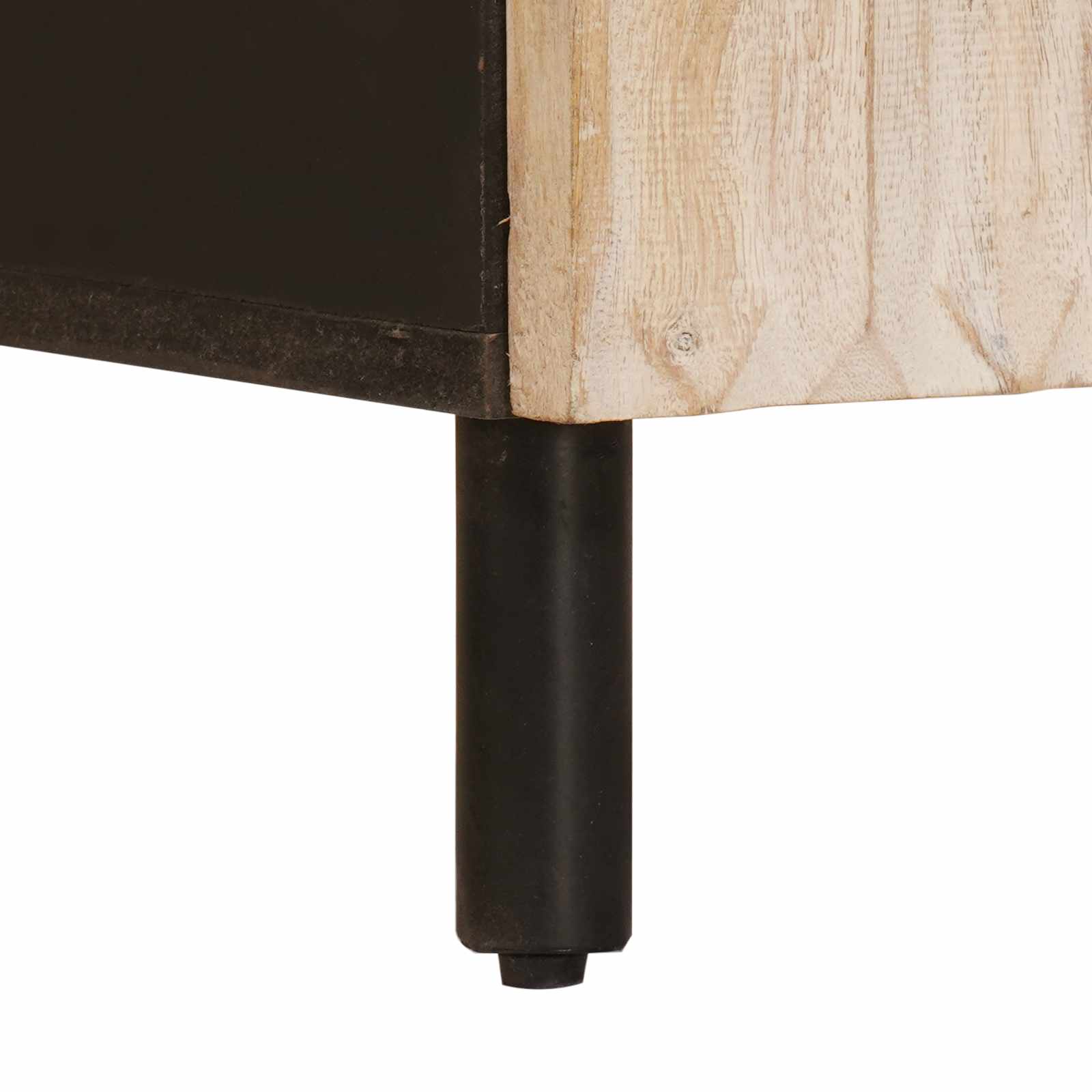 Sideboard mit Tür Weiße gewaschene Oberfläche 40 x 33 x 75 cm