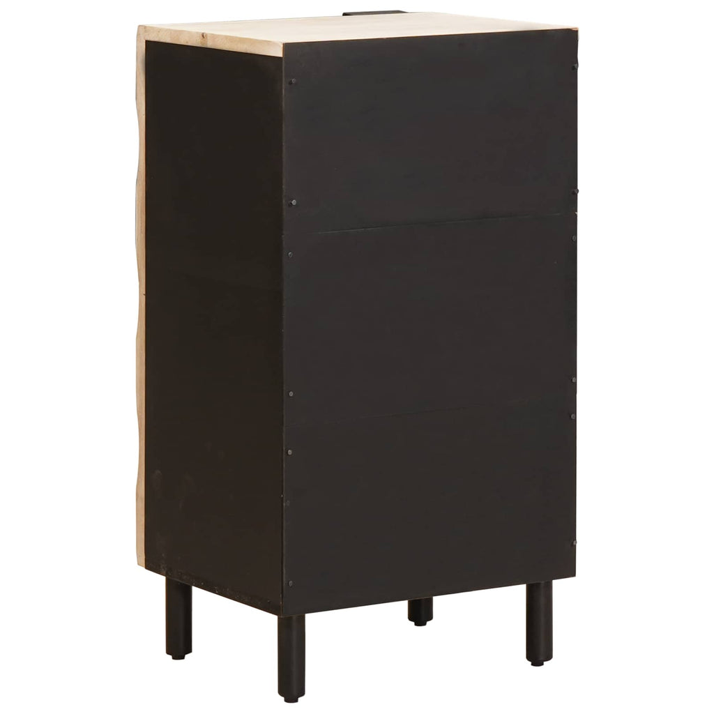 Sideboard mit Tür Weiße gewaschene Oberfläche 40 x 33 x 75 cm