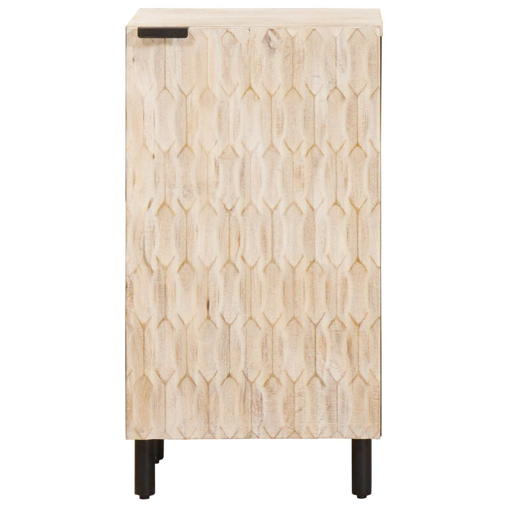 Sideboard mit Tür Weiße gewaschene Oberfläche 40 x 33 x 75 cm