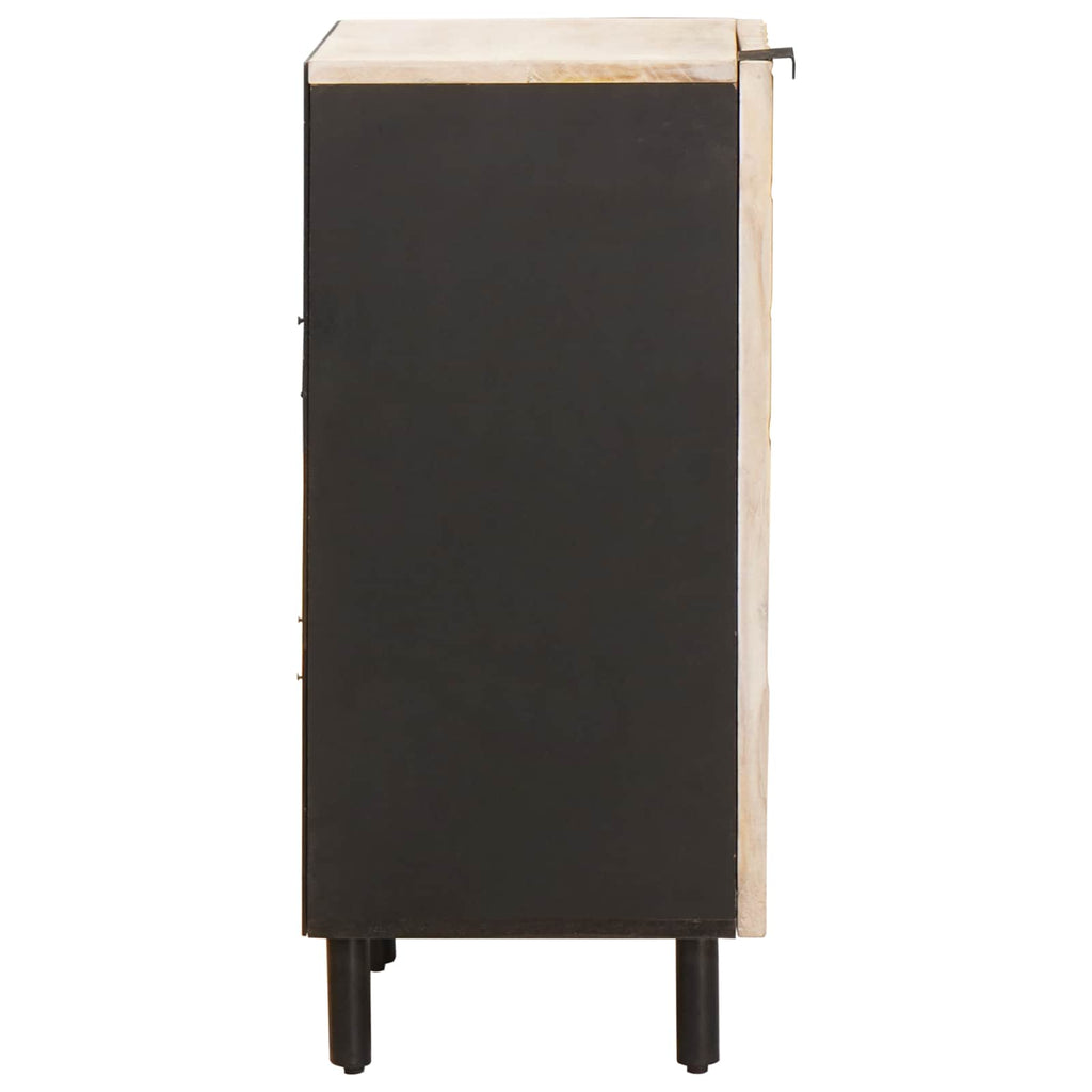Sideboard mit Tür Weiße gewaschene Oberfläche 40 x 33 x 75 cm