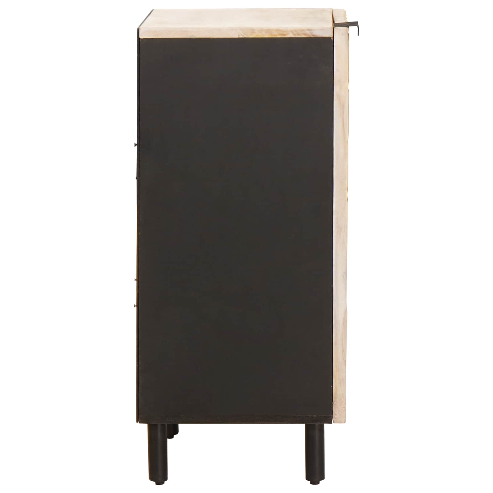 Sideboard mit Tür Weiße gewaschene Oberfläche 40 x 33 x 75 cm
