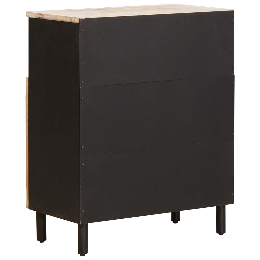Sideboard mit Tür Weiße gewaschene Oberfläche 60 x 33 x 75 cm