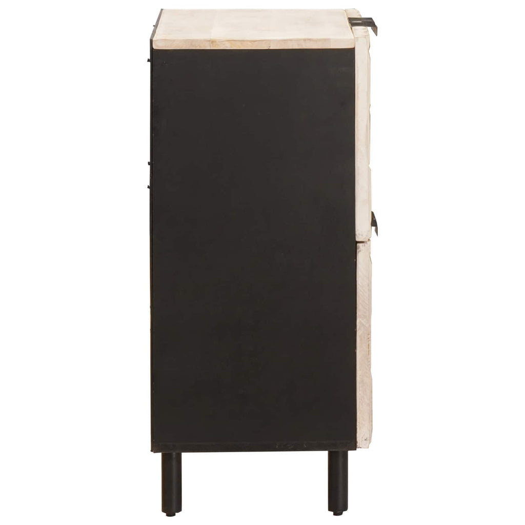 Sideboard mit Tür Weiße gewaschene Oberfläche 60 x 33 x 75 cm