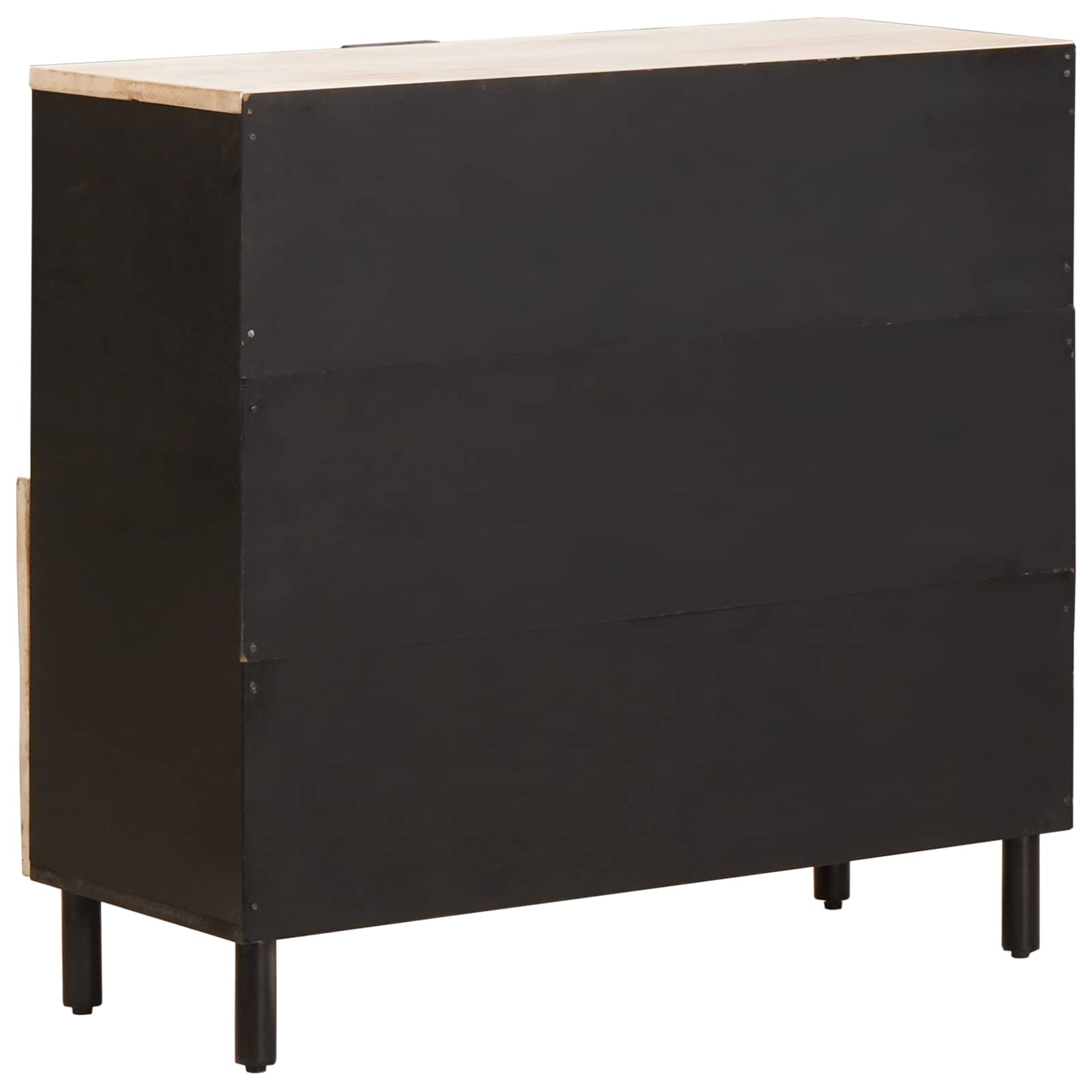 Sideboard mit Tür Weiße gewaschene Oberfläche 80 x 33 x 75 cm