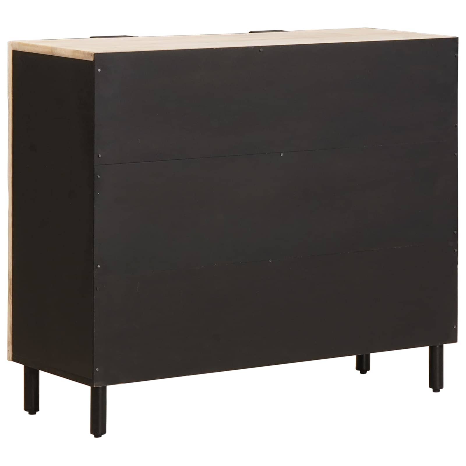 Sideboard mit Regal Weiße gewaschene Oberfläche 90 x 33 x 75 cm