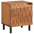 Nachttisch Braun 40 x 33 x 46 cm Massivholz Mango