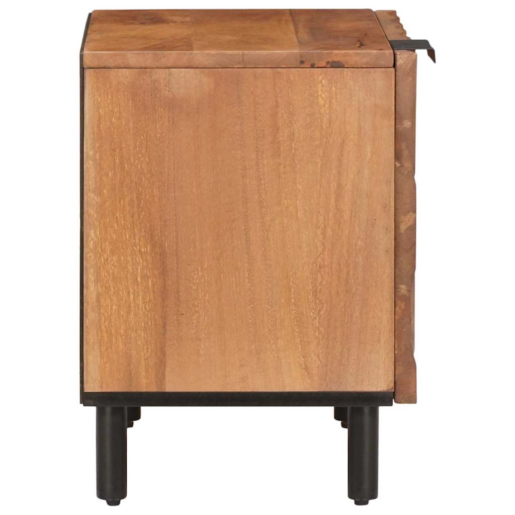 Nachttisch 2 pcs Braun 40 x 33 x 46 cm Massivholz Mango