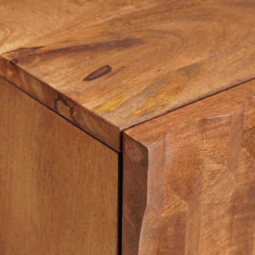 Nachttisch Braun 40 x 33 x 46 cm Massivholz Mango
