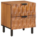Nachttisch Braun 40 x 33 x 46 cm Massivholz Mango