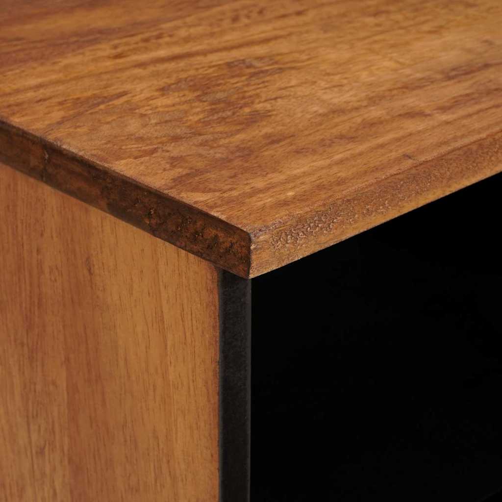 TV-Schränk mit Regal Akazienbraune Oberfläche 70 x 33 x 46 cm