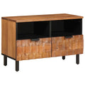 TV-Schränk mit Regal Akazienbraune Oberfläche 70 x 33 x 46 cm
