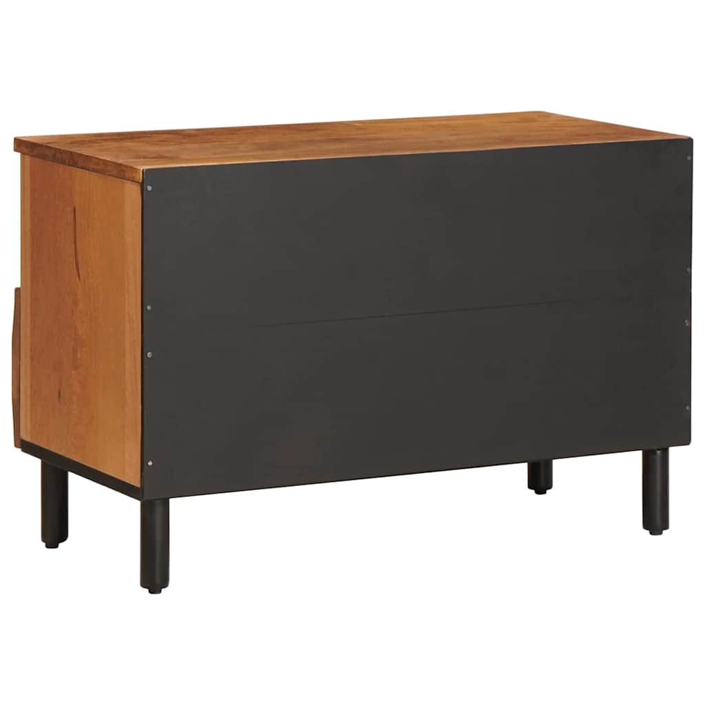 TV-Schränk mit Regal Akazienbraune Oberfläche 70 x 33 x 46 cm