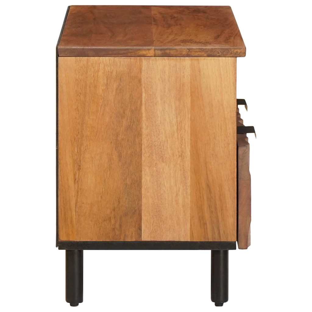 TV-Schränk mit Regal Akazienbraune Oberfläche 70 x 33 x 46 cm