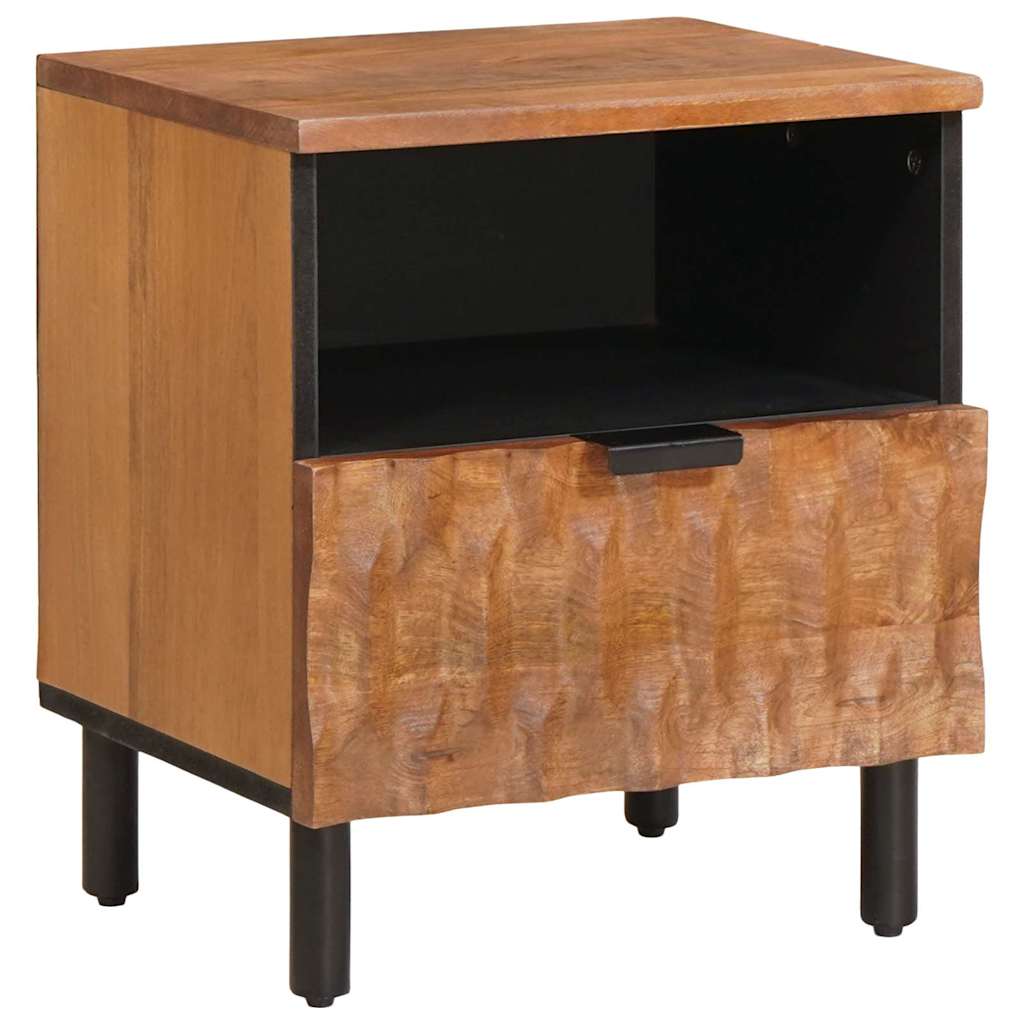 Nachttisch Braun 40 x 33 x 46 cm Massivholz Mango