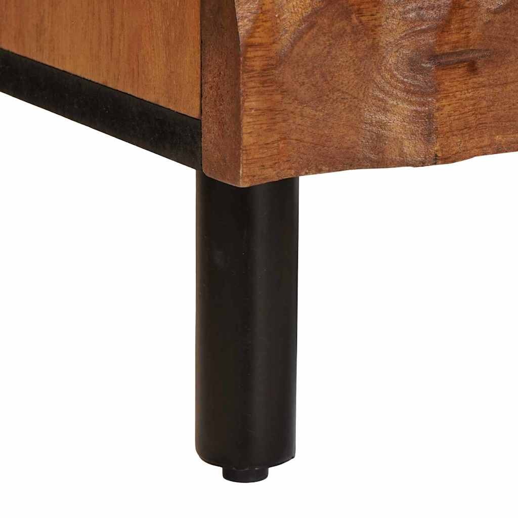Nachttisch 2 pcs Braun 40 x 33 x 46 cm Massivholz Mango