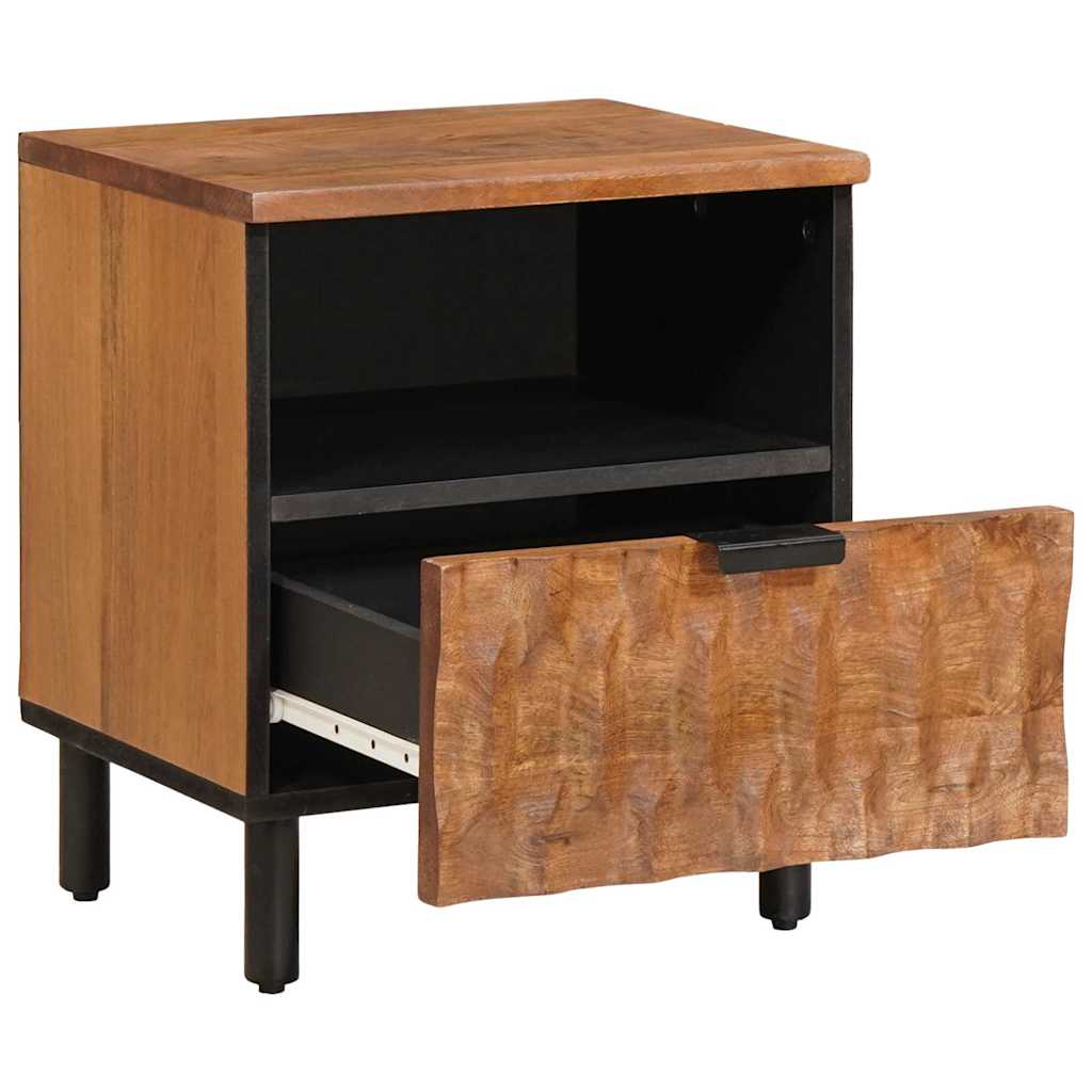 Nachttisch 2 pcs Braun 40 x 33 x 46 cm Massivholz Mango
