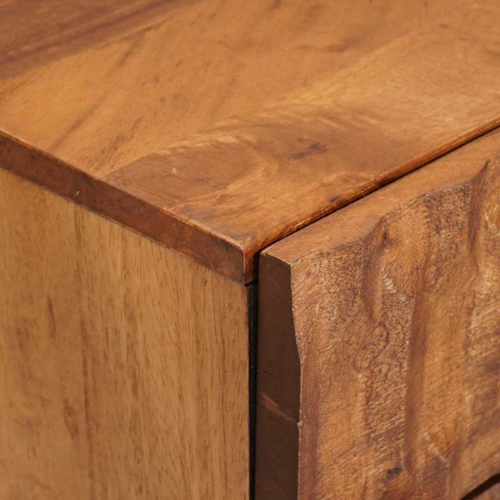 Nachttisch Braun 50 x 33 x 60 cm Massivholz Mango